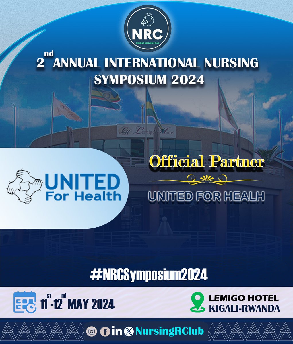 🚨 #StrongPartnership🚨 🌤️We express gratitude for the collaboration with @UnitedForHealt1 at #NRCSymposium2024.⚡ Our partnership will greatly augment the event's objective, knowledge exchange and fostering innovation within nursing 🤱 and midwifery. #InternationalNursesDay2024