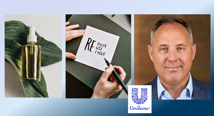 Unilever's Head of Global Packaging, Pablo Costa, announces updated sustainable packaging goals for the company. One goal includes reducing virgin plastic use by 30% in 2026 and by 40% in 2028. ➡️hubs.li/Q02vW5YX0 #beautypackaging #unilever #sustainability