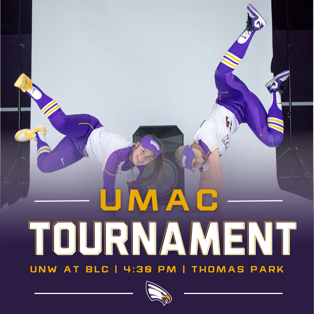🥎 💜 Get your dancing shoes on because it's time for a softball showdown! 💃 The Eagles are taking on the Vikings in a thrilling matchup. ⏰ First pitch at 4:30 pm! 🦅🥎💜

#unwsoftball #unweagles #competewithpurpose #4Him #UMAC