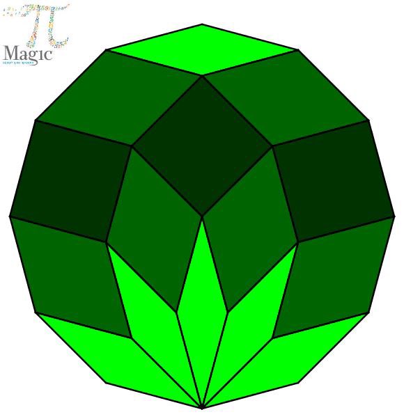 MagicPi2's tweet image. Dodecagon - dissection into 15 rhombuses
#mtbos #iteachmarh #math #maths #geometry