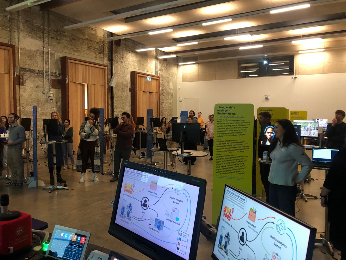 The extraordinary #students of the EFI course, Building Near Futures taught by @vidmarmatjaz and @toodrew displayed their work last month at @eca_edinburgh. Congratulations to all the students for their brilliant #ideas on the #future of living in/with #intelligentenvironments!
