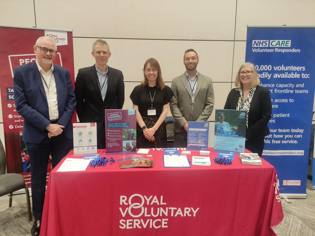 Today, we had a great time at the @Policy_Projects Integrated Care Delivery Forum in #Birmingham. At our stand with @VolResponders, we enjoyed meeting people and sharing the different ways our volunteers are helping the NHS and our communities across the country ❤️️