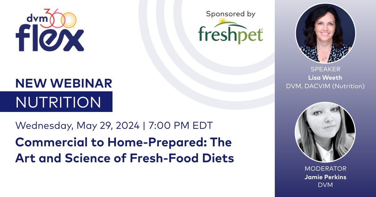 Join us for a comprehensive lecture with Lisa Weeth, DVM, DACVIM (Nutrition) a board-certified veterinary nutritionist. Discover the latest trends, potential risks, and practical tips for evaluating pet diets. Earn 1.0 RACE-approved CE credit. Register: ow.ly/Ap5w50Rxr1e