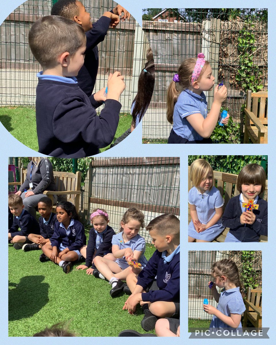 We celebrated Ascension day by going outside together. We loved blowing bubbles and watching them disappear just as Jesus did when he returned to heaven. #OLOLRE #MakeADifference @ololprimary_HT