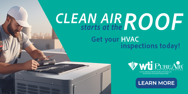 Indoor air quality is key to good health! WTI Pure Air Control Services understands that clean air begins with your HVAC system. Schedule a free consultation with their Indoor Air Quality Experts today:

pureaircontrols.com

#WTI #TremcoRoofing #AskARoofer