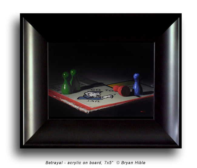 New #painting 

Betrayal

Acrylic on board, 7x5'

#art #games #paintings #artwork #LifesAGame #drama #originalart #boardgames