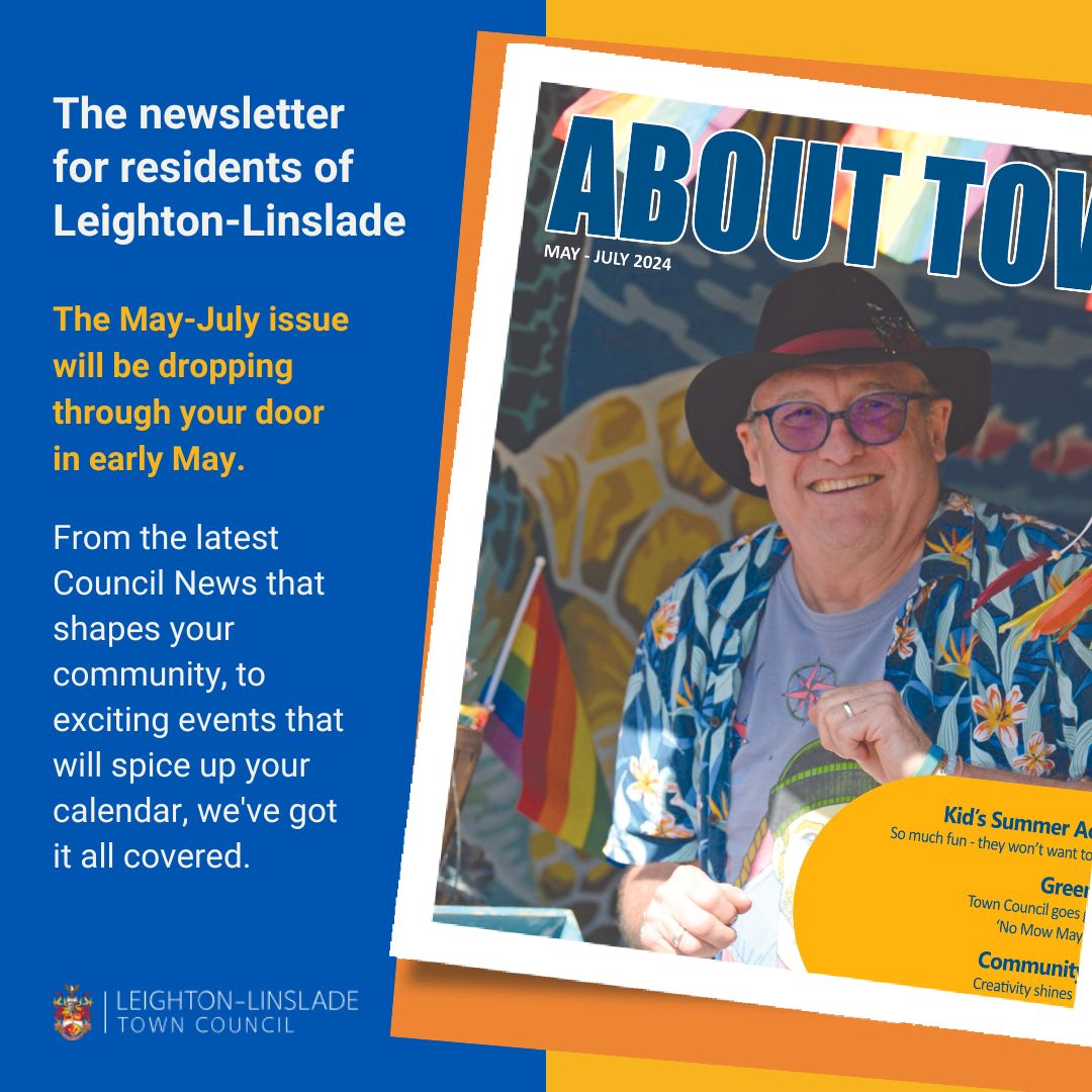 ✨The NEW Edition of About Town has dropped✨ Available to view online now and on it's way through your doors! 📬 leightonlinslade-tc.gov.uk/about-town-new…