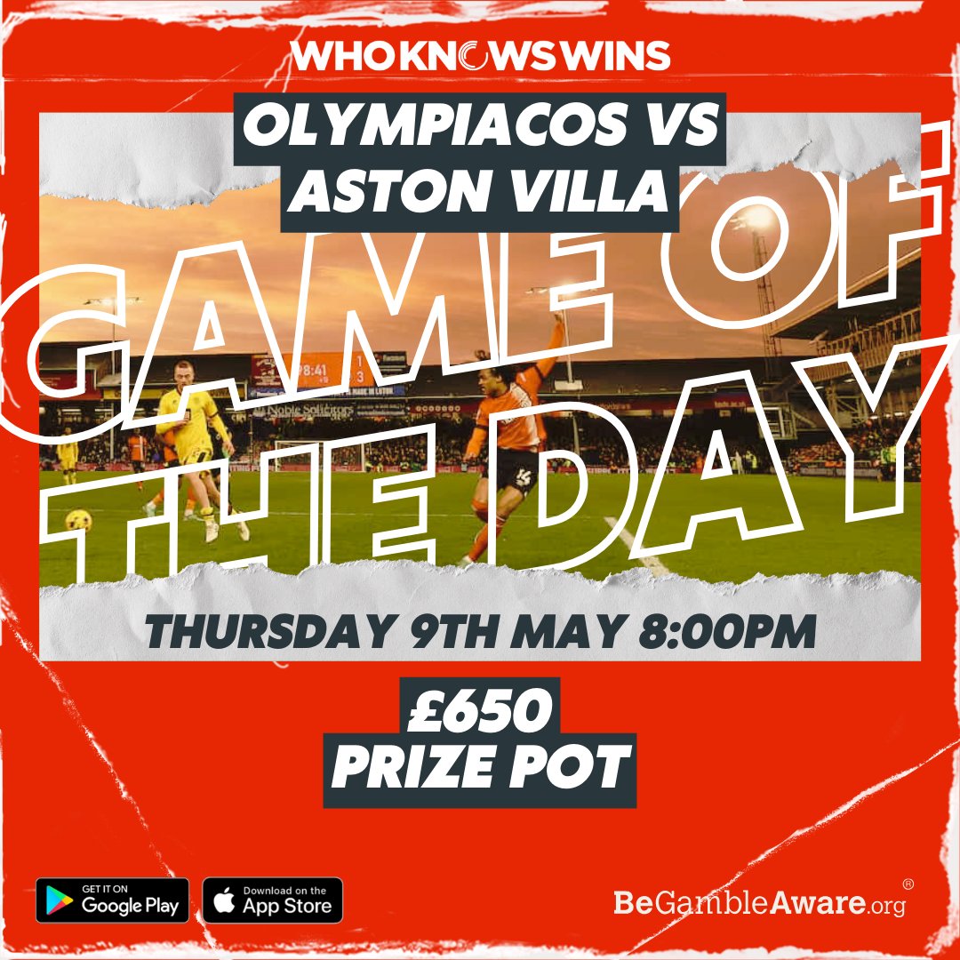 Aston Villa heads to the Georgios Karaiskakis Football Stadium to face Olympiacos tonight at 8 pm! Get your picks in now👇 🔗 wkw.page.link/t4ZG 🔞 BeGambleAware.org