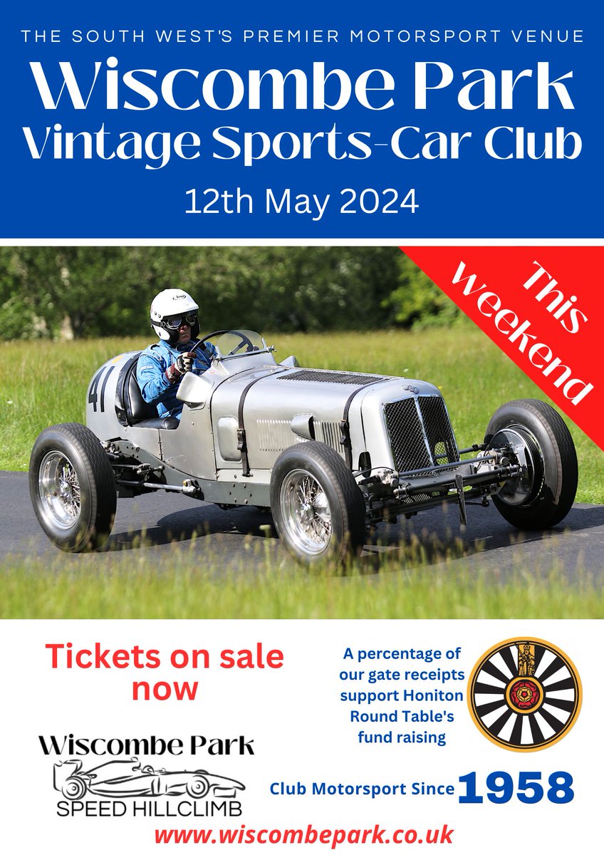 This weekend! 500 Owners Association and Vintage Sports-Car Club – get your discounted tickets now from wiscombepark.co.uk/events - or on the gate.
#wiscombepark #wiscombehillclimb #speedevent #speedhillclimb #hillclimb #motorsport
