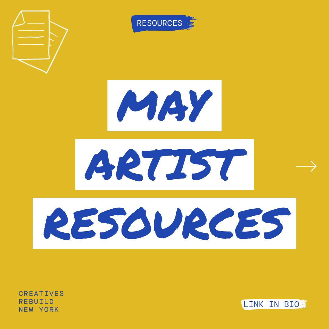 May's edition of resources for artists is here! In this batch of resources, you’ll find everything from photography fellowships to in-person workshops that dive into protections and resources for freelance workers. Access this month's resources here⤵️ mailchi.mp/03d75432e495/c…