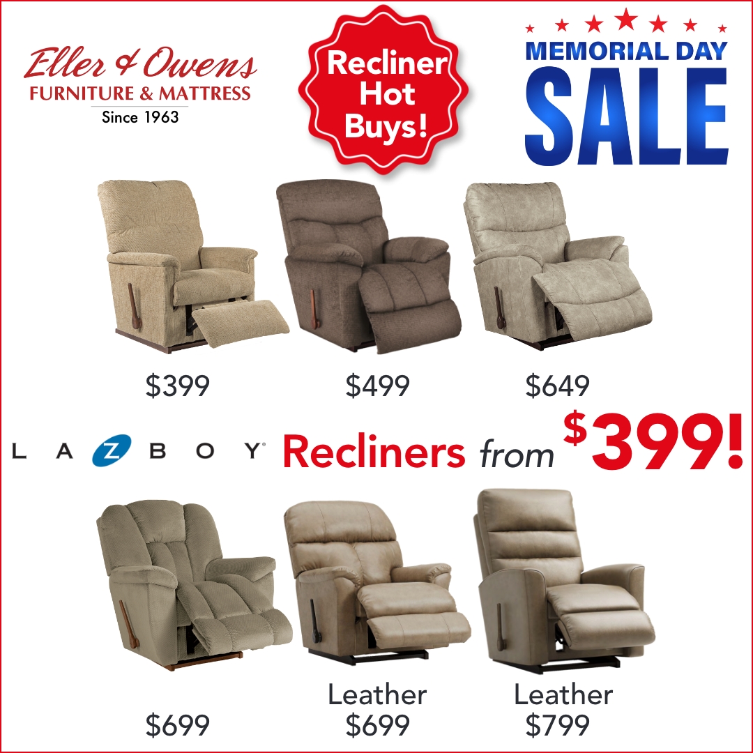 Reinvent relaxation with #LaZBoy! ✨

#EllerandOwens #HayesvilleNC #MurphyNC #FranklinNC #ClevelandTN