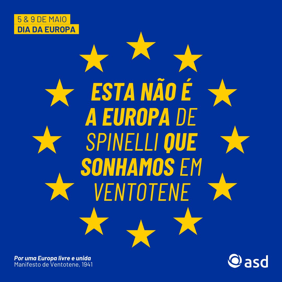 Ao longo das últimas décadas, um grupo cada vez mais vasto de países construiu aquilo que hoje conhecemos como União Europeia.

Mas, hoje, dominada por políticas de natureza liberal, anti-trabalhista e anti-social, esta não é a Europa de Spinelli que sonhamos em Ventotene. +