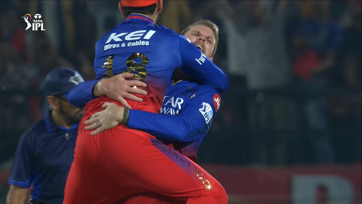 The Ferguson-Kohli celebration.