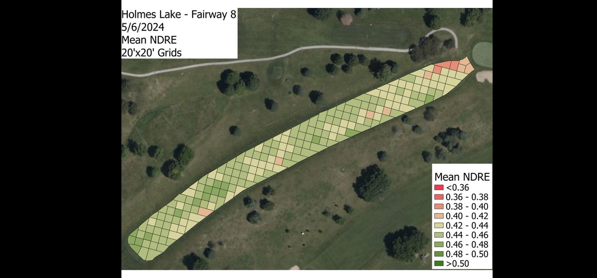 Bill Kreuser, PhD (@pgrbill) on Twitter photo Bringing my recent aX and <a href="/GreenKeeperApp/">GreenKeeper</a> CIS posts together with the first maps.
-No irrigation adjustments needed afyer recent rains.
- Plenty of leaf N/chlorophyll except for a few areas near the approach. Bringing my recent aX and <a href="/GreenKeeperApp/">GreenKeeper</a> CIS posts together with the first maps.
-No irrigation adjustments needed afyer recent rains.
- Plenty of leaf N/chlorophyll except for a few areas near the approach.