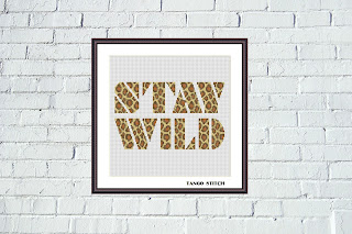Tango Stitch easy cross stitch designs: Stay wild leopard print typography cross stitch pattern tangostitch.blogspot.com/2021/03/stay-w… 
#crossstitchpattern #crossstitch #needlecraft #stitching #embroidery