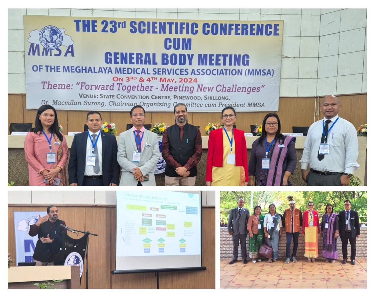 A real honor and pleasure for our scientist @tarunb20  to be invited by the Meghalaya Medical Services Association as a keynote speaker for their Annual  Conference in Shillong

A moment of pride to see our #IndiaFETP MPH graduates leading public health initiatives in the state