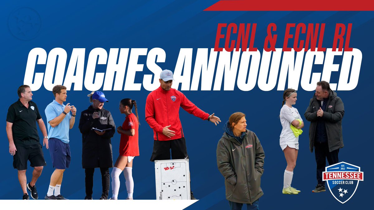 We’re announcing our 2024-25 ECNL and ECNL RL coaching assignments ! Link to see the list: tennesseesoccerclub.org/ecnl-coaching-…