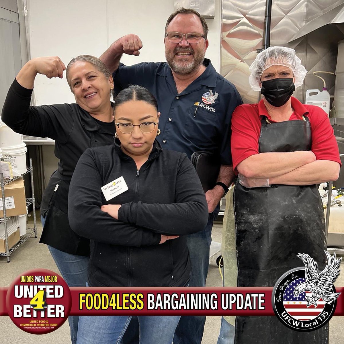The company offered a weak economic proposal. Read the Food4Less bargaining update here: ufcw135.com/f4l-bargaining…