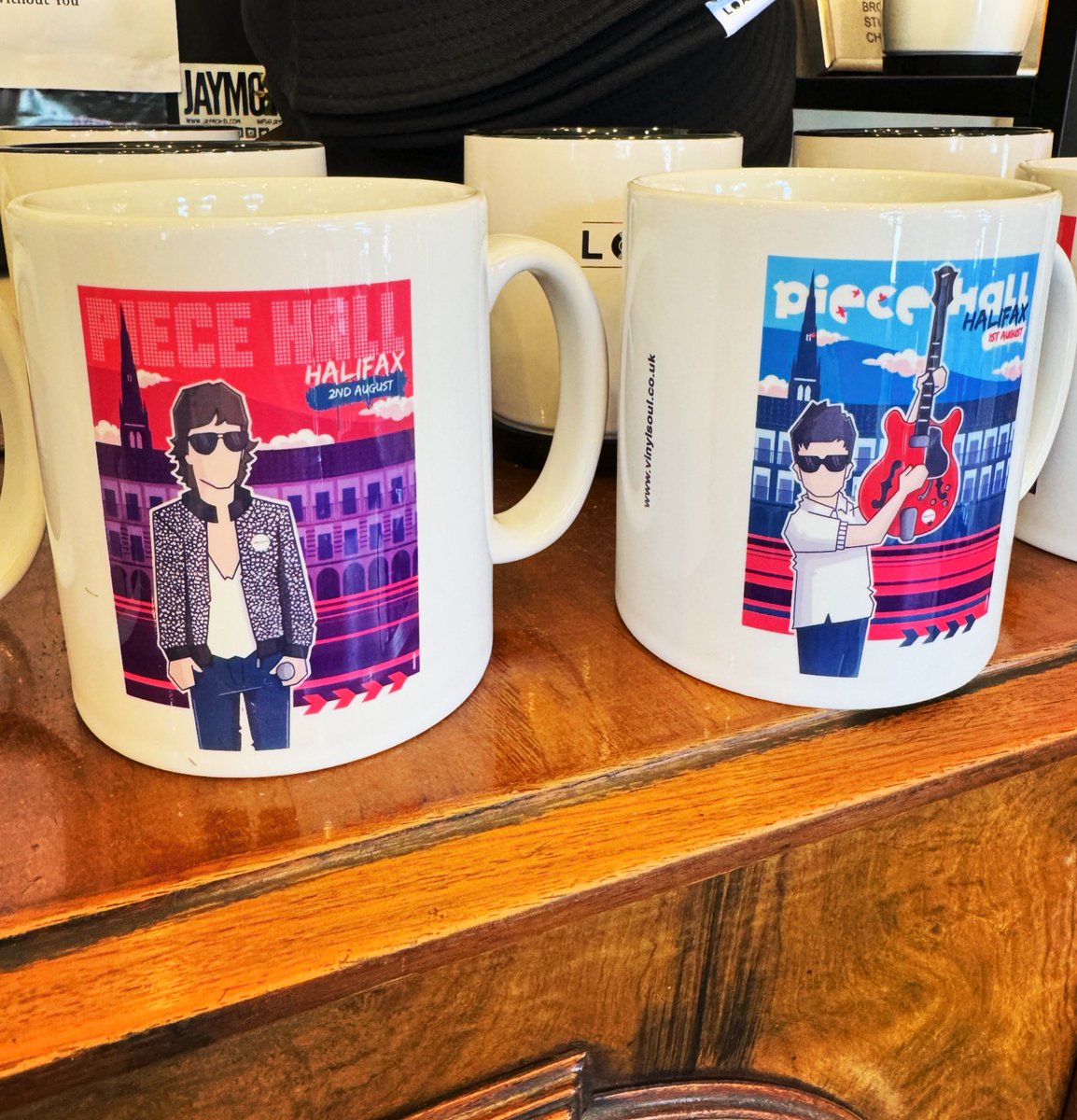 💥 New merch just in, Noel Gallagher & Richard Ashcroft live @ThePieceHall mugs look fantastic. @vinylsoulimages 🔝🎶🍪☕️✌️🍺🍷🙏💥