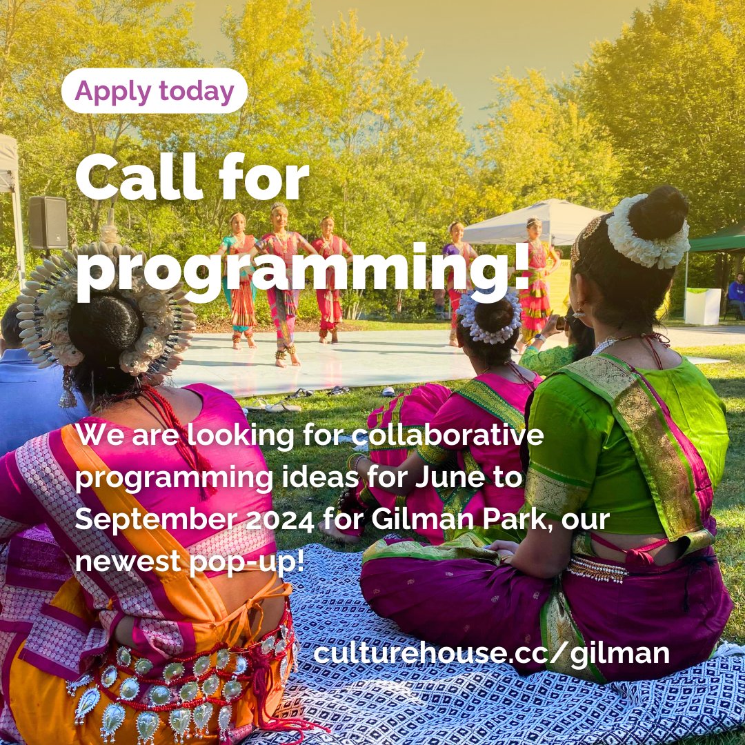Do you have big baller dreams of hosting an event or program in a public space? Host at Gilman Park! 🎪 Visit culturehouse.cc/gilman for project info and where to fill out a form with your ideas 💡

Gilman Park is a 3 month pop-up park in partnership with <a href="/SomervilleCity/">City of Somerville</a>