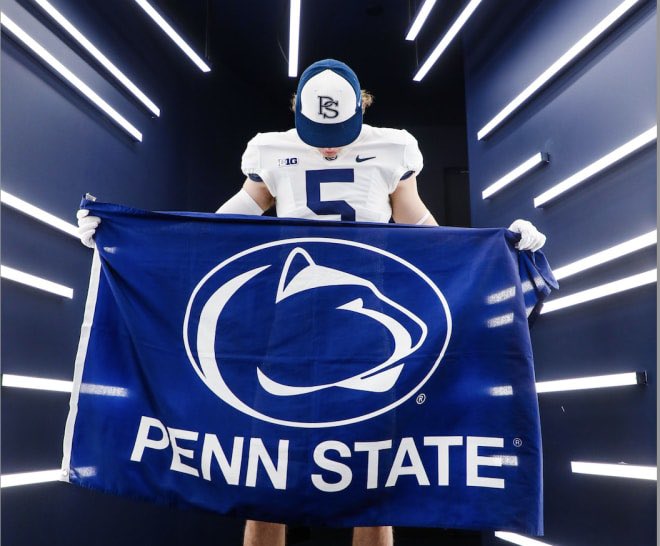 It took just days for 2025 four-star TE to see #PennState as the favorite in his recruitment, followed by a commitment not too long after. @PennStateRivals “I’m ready, there’s no other place I’d rather be. Nothing is going to change my mind” 👉 pennstate.rivals.com/news/four-star…