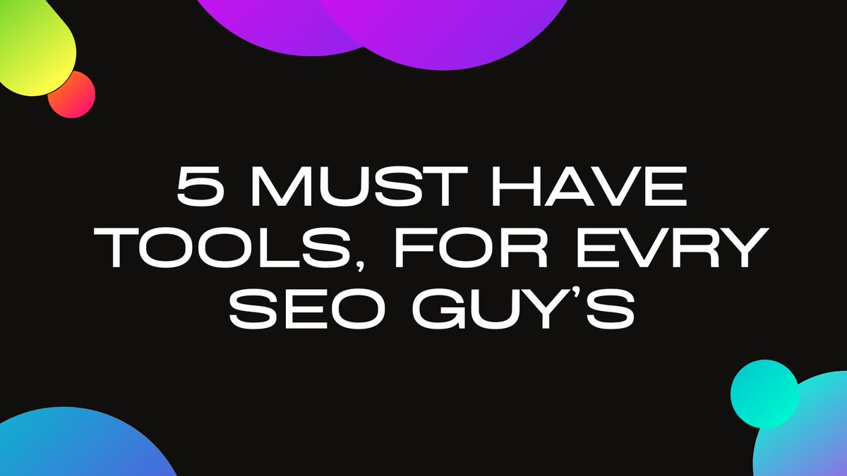 Under 5 point's, 5 Must have tools for every SEO's. 

1- Screaming Frog /Sitebulb  (Technical Auditing) 
2- Semrush ( Keyword Research) 
3- Ahref* (Depth Insights of your competitors)
4- SEOPress/Rankmath (For WordPress) 
5- Moz /Google Tool's are common  

Choose any 5 tool.