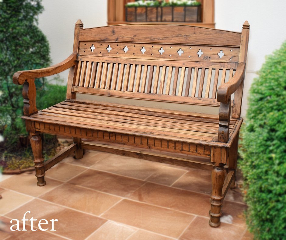 Wood patio furniture can dry out and look grey over time, but it can still be restored! 

#mumfordrestoration #woodpatiofurniture #woodrestoration #patiofurniture #patiofurniturerestoration #restoration #artofrestoration #furniturerestorers #familybusiness