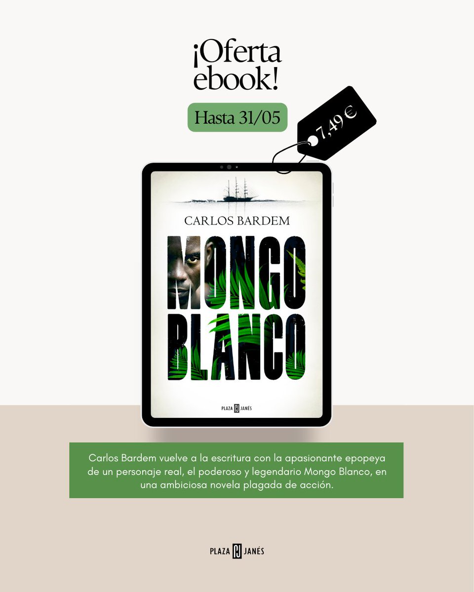¡OFERTA EBOOK! Consigue «Mongo blanco» de @carlosbardem en ebook por 💥 7,49€ 💥 Aquí 📲 bit.ly/4b5rAUX 31/05🔚 #OfertasEbooksPenguin
