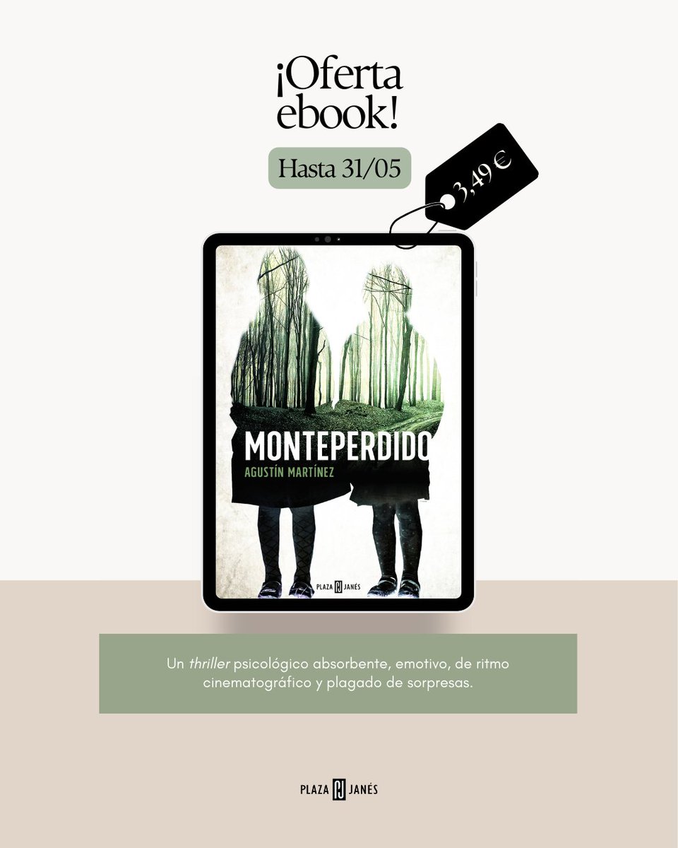 ¡OFERTA EBOOK! Consigue «Monteperdido» de Agustín Martínez en ebook por 💥3,49€ 💥 Aquí 📲 bit.ly/3JPzPZ4 31/05🔚 #OfertasEbooksPenguin
