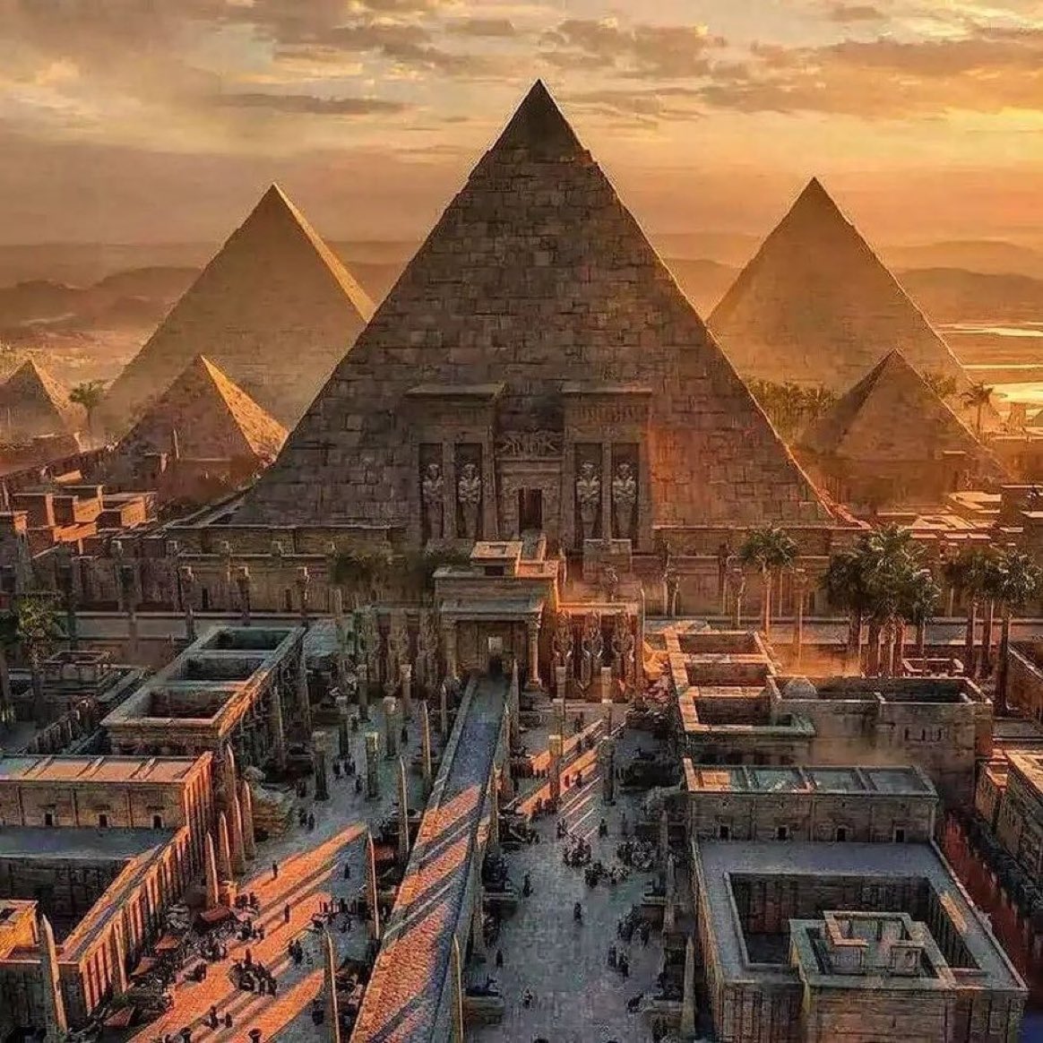 Sunset in Egypt.