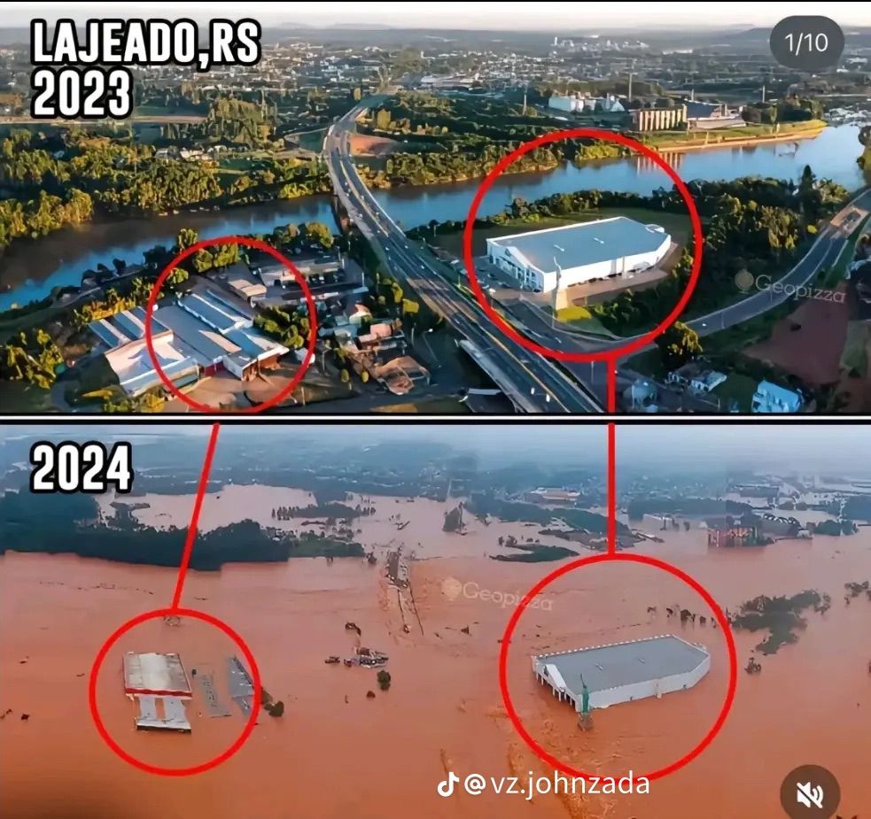 gustavosacy's tweet image. Hi everyone! How are you?

I'm here to talk a bit about what's happening in the South of Brazil.

The state of Rio Grande do Sul is experiencing a climatic tragedy, considered the worst we've ever had in Brazil.

Due to heavy rains, there have been numerous floods in many…