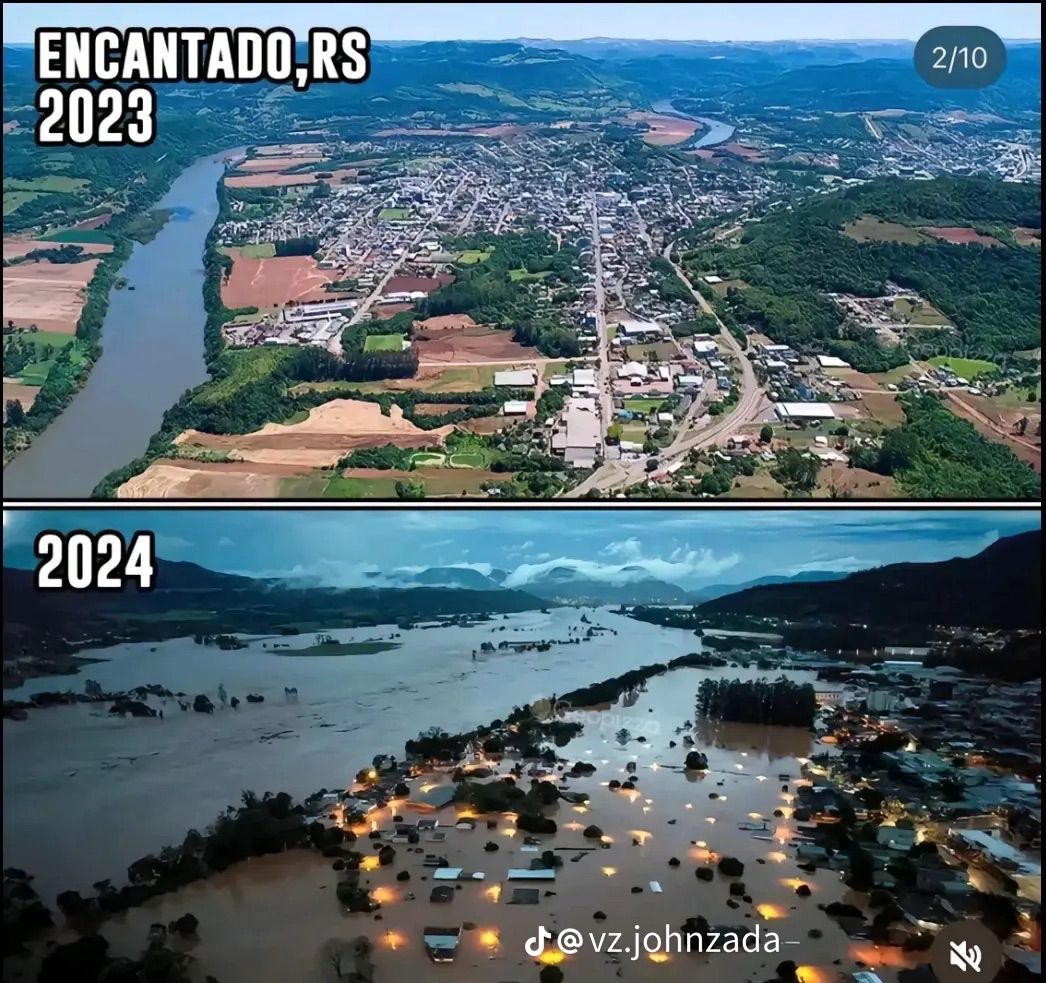 gustavosacy's tweet image. Hi everyone! How are you?

I'm here to talk a bit about what's happening in the South of Brazil.

The state of Rio Grande do Sul is experiencing a climatic tragedy, considered the worst we've ever had in Brazil.

Due to heavy rains, there have been numerous floods in many…