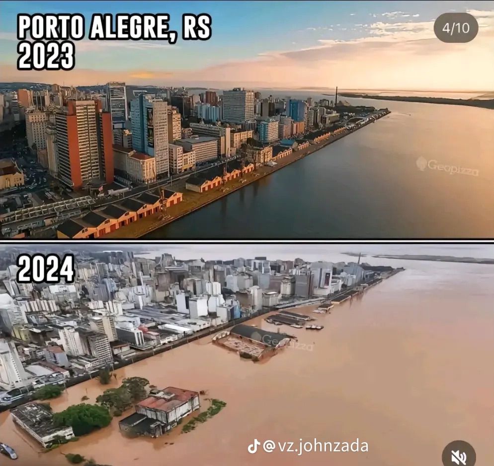 gustavosacy's tweet image. Hi everyone! How are you?

I'm here to talk a bit about what's happening in the South of Brazil.

The state of Rio Grande do Sul is experiencing a climatic tragedy, considered the worst we've ever had in Brazil.

Due to heavy rains, there have been numerous floods in many…