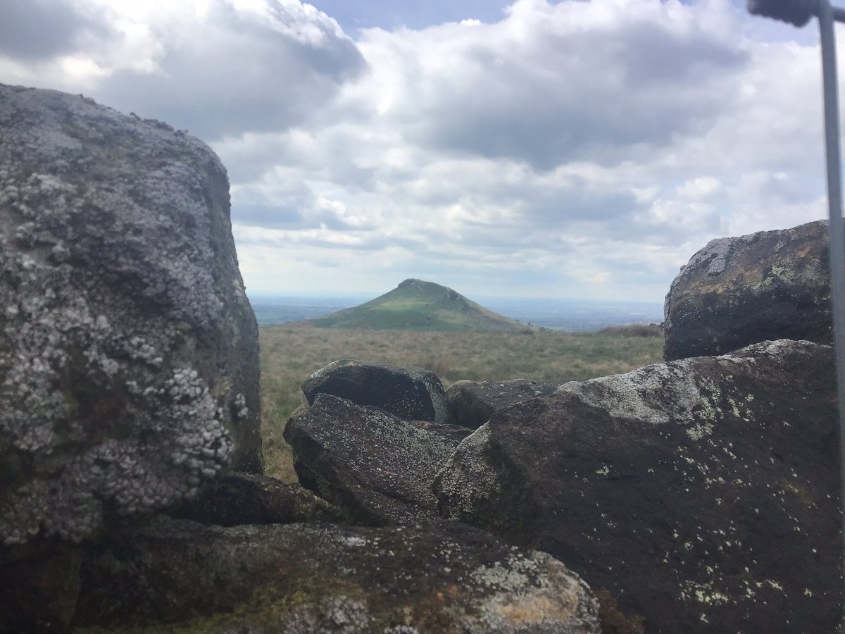 After leaving base camp just after lunch,we made to the top,and on the warmest day of the year,we must be crackers 😂 #RoseberryTopping