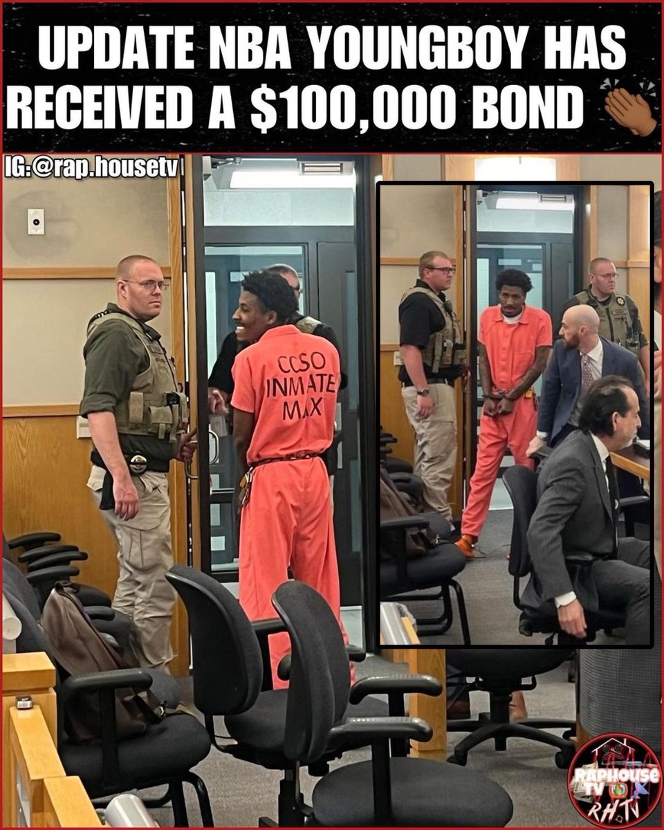Despite Facing 66 Charges NBA YoungBoy Has Been Granted A $100,000 Bond Thanks To His Lawyer 👨🏽‍⚖️💵