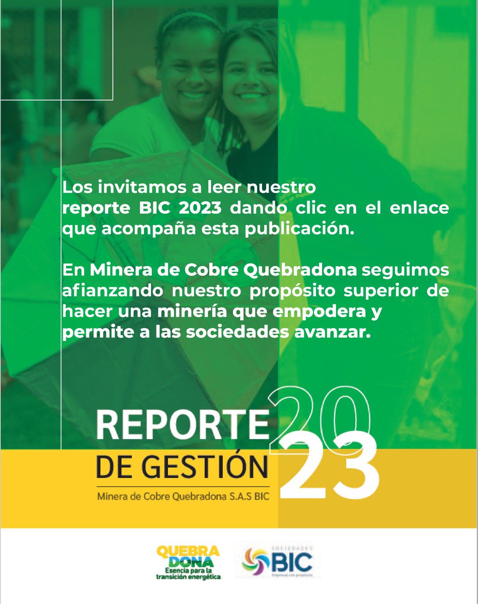 #Disponible: nuestro reporte de gestión 2023 como empresa de Bienestar e Interés Colectivo (BIC). Léelo dando clic en este enlace: 👇 anglogoldashanticolombia.com/wp-content/upl… #mineríaconpropósito🌳🐯🐝