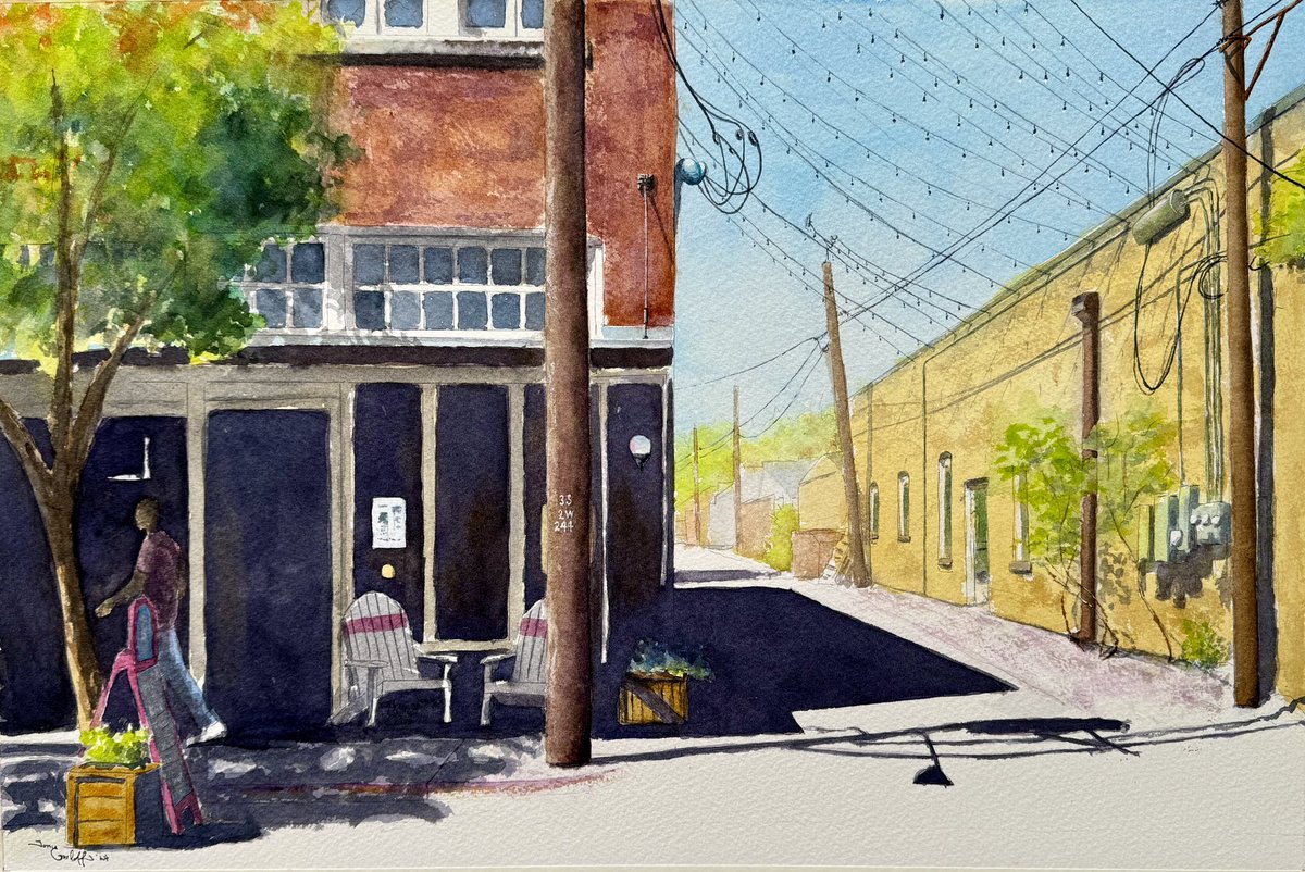 New #watercolor #painting of Bishop Arts District in Dallas on half-sheet of Saunders Waterford paper
#bishoparts #bishopartsdistrict  #oakcliff #saunderswaterford  #stcuthbertsmill 
#watercolourpainting #watercolorpainting #art #watercolour #watercolorart #watercolourart #artist