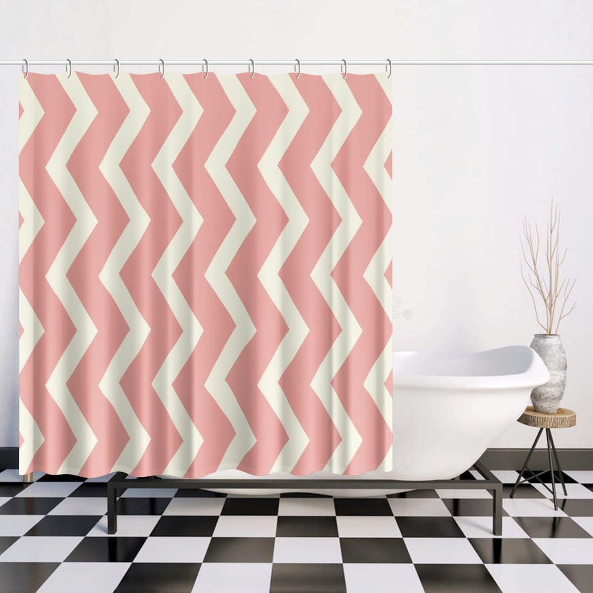 Pink Zig Zag Shower Curtain: Where style meets function 🎨🚿 Find your perfect match—link in bio.#BathroomDecor #BathroomMakeover #ShowerCurtains #BathTime #BathroomStyle #BathroomDetails #LuxuryBathroom #BathroomInspo #ShowerDecor #WaterproofDecor
 showercurtainco.com/products/171-q…