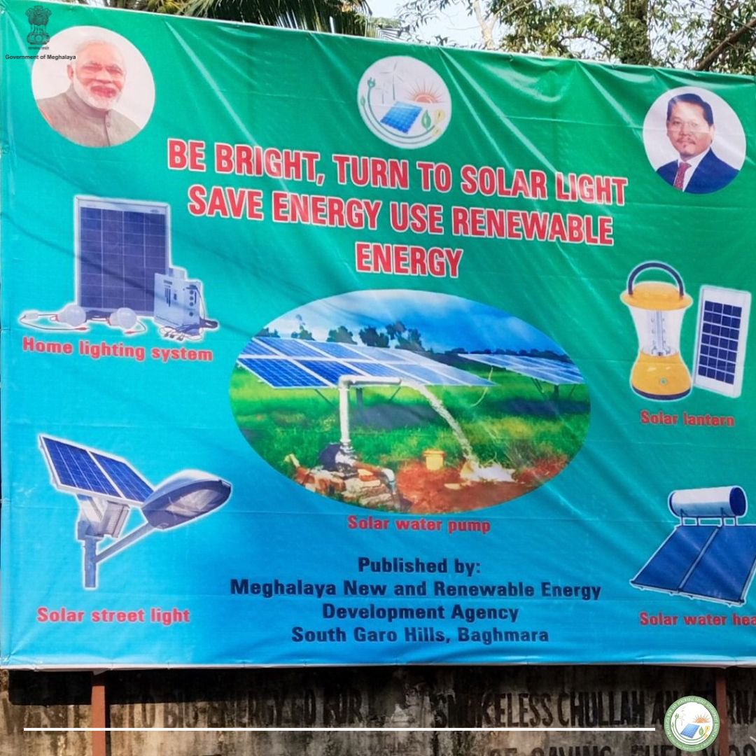 Empowering communities, enlightening minds! ♻️ Meghalaya New and Renewable   Energy Development Agency  successful awareness program in South Garo Hills district brought together societies, headmen, SHGs, and students for a shared journey towards sustainable energy.