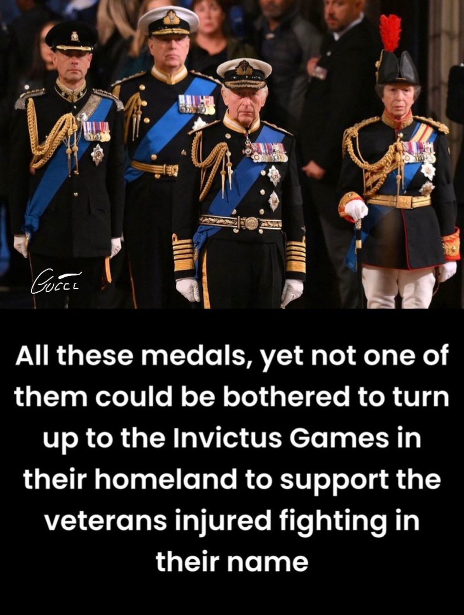@people #CharlesTheCruel and #WorkShyWilly couldn't support injured servicemen and women how embarrassing thank god #PrinceHarry does so much for invictus