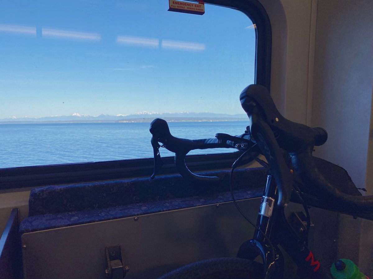 Commute views on the bike + train combo. 🚲 + @SoundTransit 🚆 #bikemonth #bikeeverywhere #transit