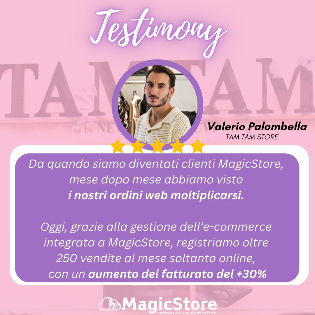#MagicStore #Cliente #testimonial #fashionretail #Negoziomoda