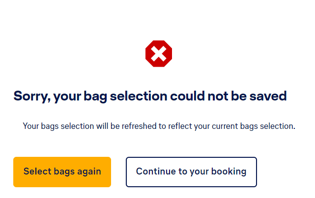 mattboulby's tweet photo. @lufthansa I just booked an itinerary with you and I am trying to add a checked bag and can't because I keep getting the following message. I was getting this message when I tried to add baggage before I booked as well. Can you help me please? https://t.co/vldRc4QXa2