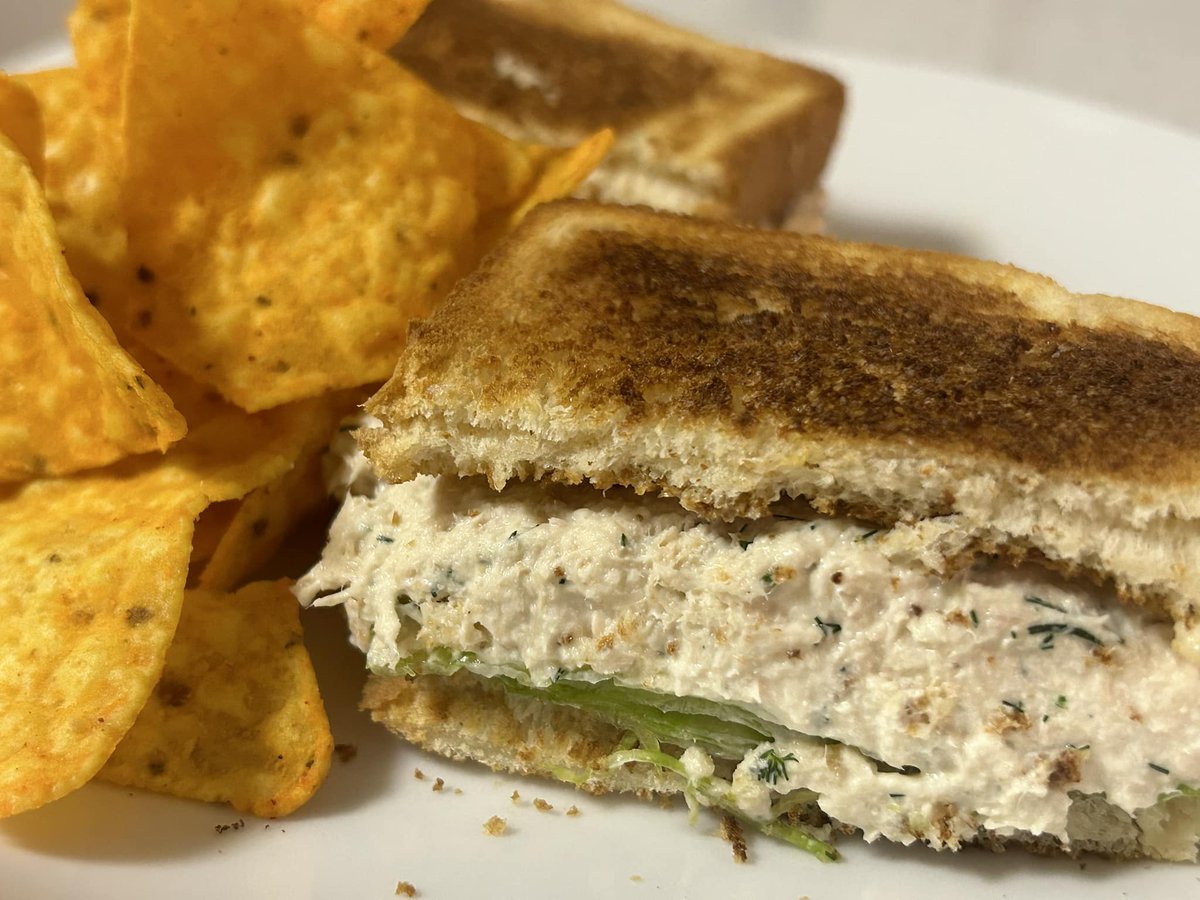 #twittersupperclub, tuna sandwiches go with Doritos: it's one of those food laws.*

*exceptions apply.