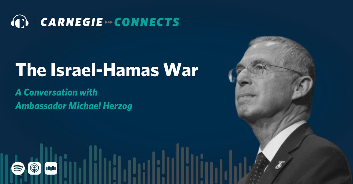 TODAY @ 2:30 PM @aarondmiller2 joins Israeli ambassador to the United States Michael Herzog to discuss the latest developments in the Israel-Hamas war and the state of relations between the United States and & Israel. RSVP: bit.ly/3UA7IlS