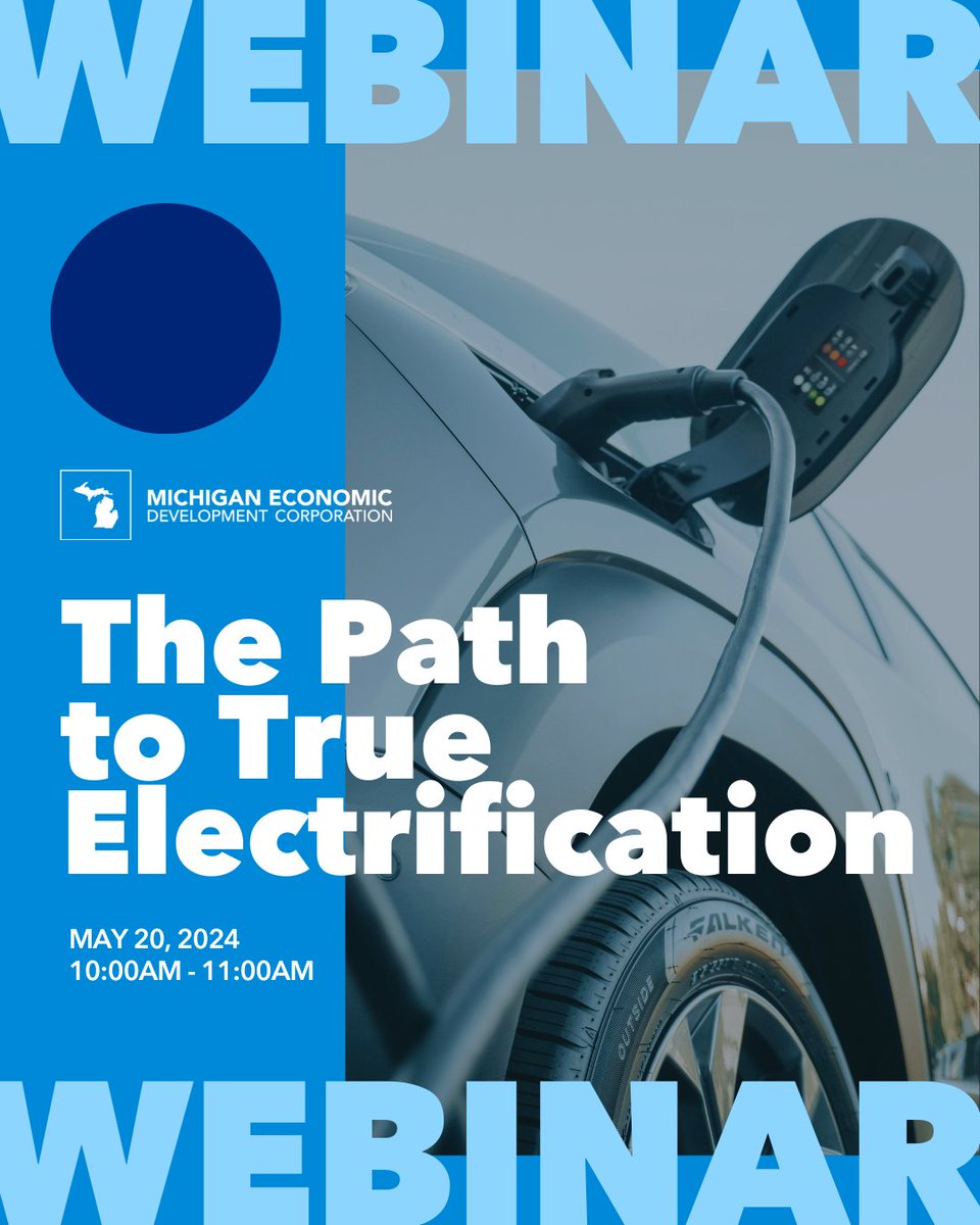 We’re bringing light to the importance of electrification in the mobility industry. Join us in discussing the context of consumer perceptions, how Michigan is taking EVs to the next level, and more. RSVP: puremi.ch/3WzdeaS