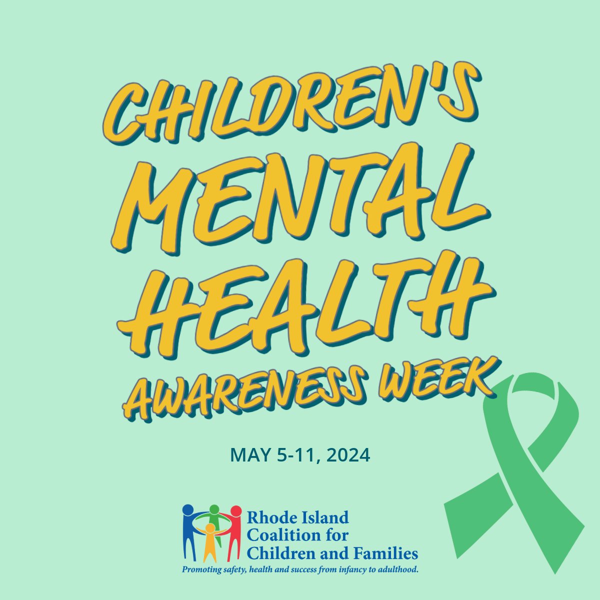 It's Children's Mental Health Awareness Week! #RICCF recognizes the incredible programs and unparalleled dedication of the practitioners in our coalition who tirelessly support children and families in Rhode Island.