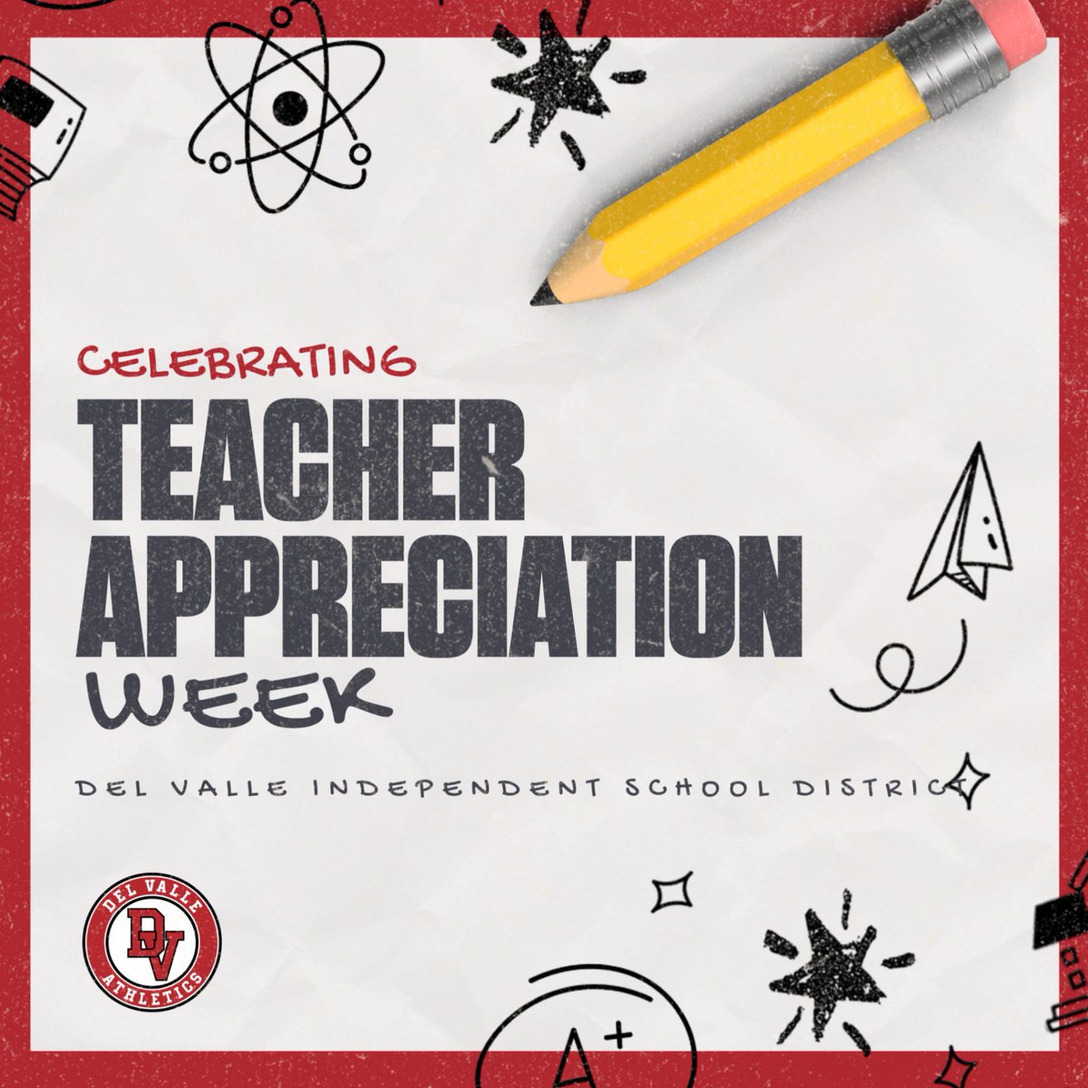 Happy Teacher Appreciation Week to all @DelValleISD teachers and coaches! Thank you for your work and dedication to our profession and for pouring into our amazing students!