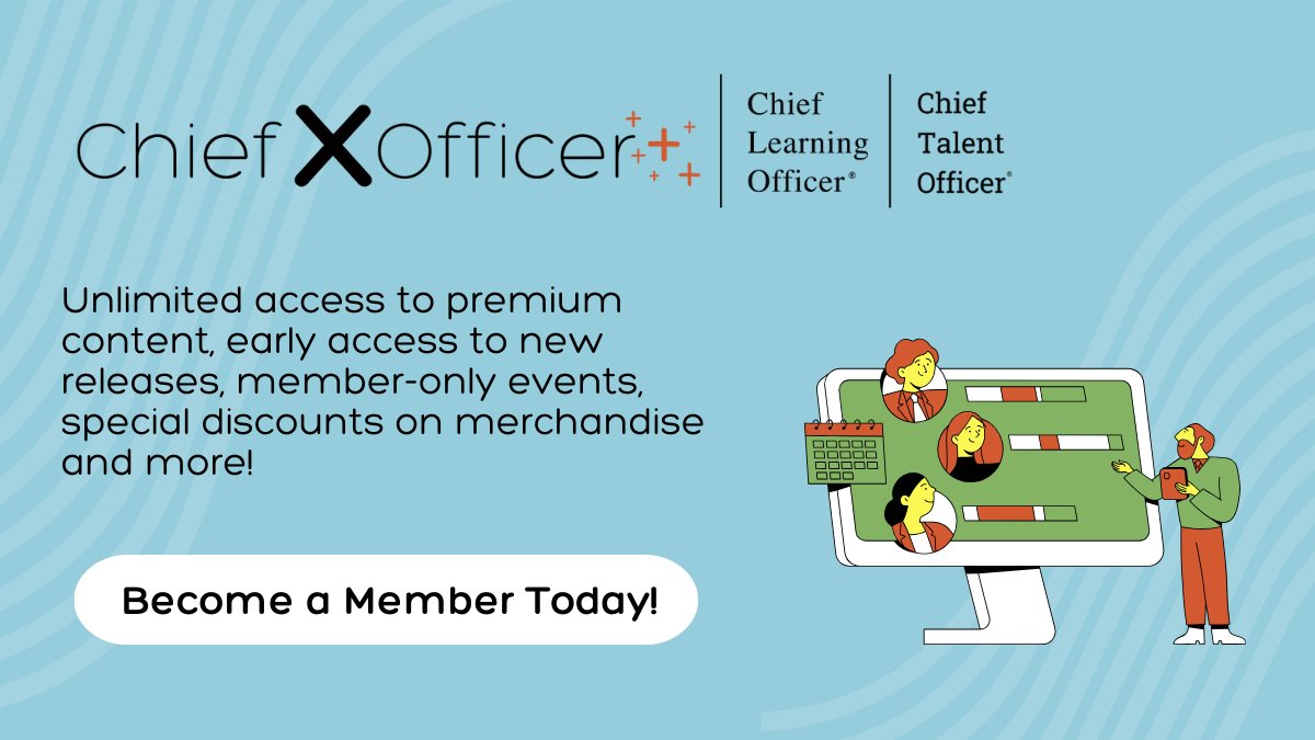 Take your learning and talent initiatives to the next level with CXO Membership! Enjoy incredible savings on event registrations, awards, reports and merchandise. Join now! hubs.ly/Q02wBTHp0 #CareerAdvancement #LeadershipDevelopment