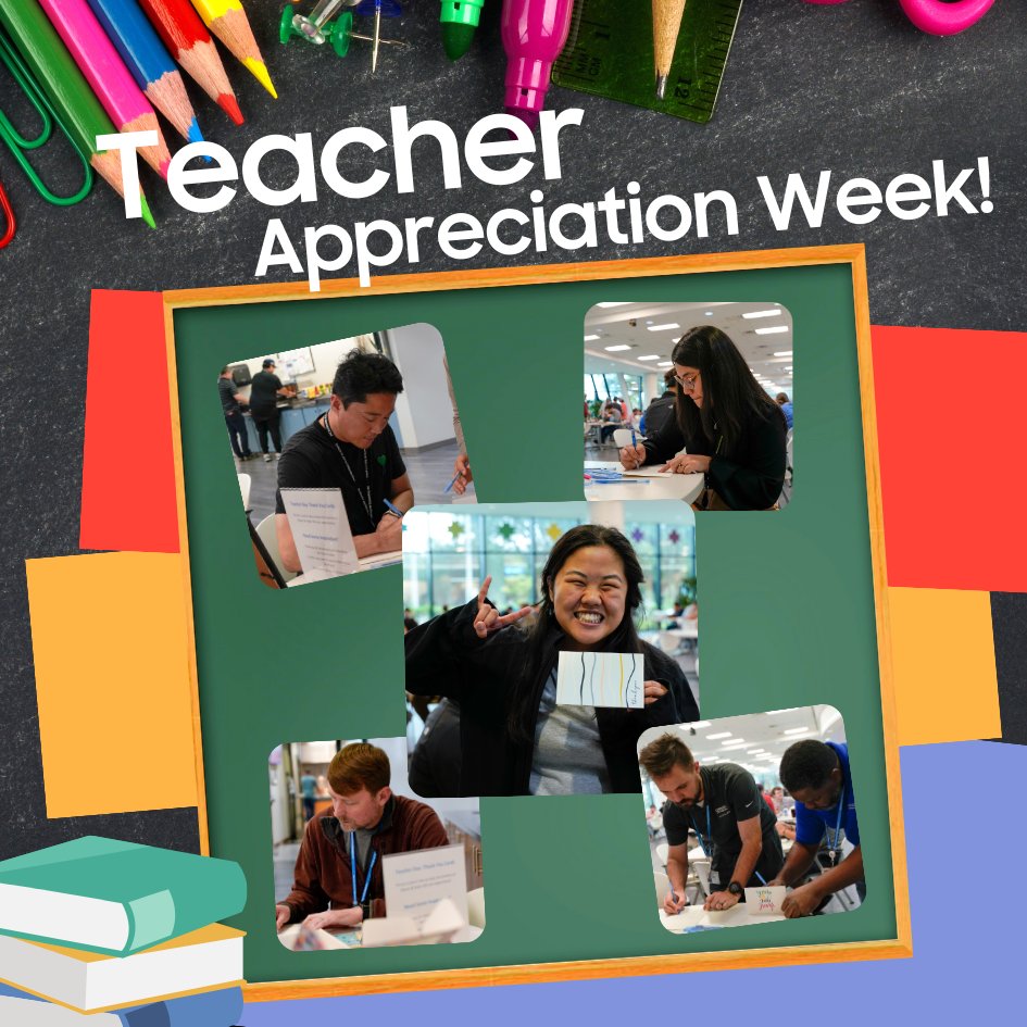 Happy #TeacherAppreciationWeek! To show their appreciation, our employees penned heartfelt cards thanking the amazing educators who are shaping the minds of our future geniuses and creatives! Educators, we thank you!